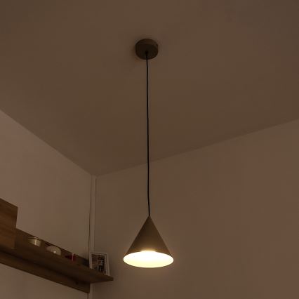 Hanglamp aan kabel ETNA II 1xE27/15W/230V Ø 18,5 cm beige