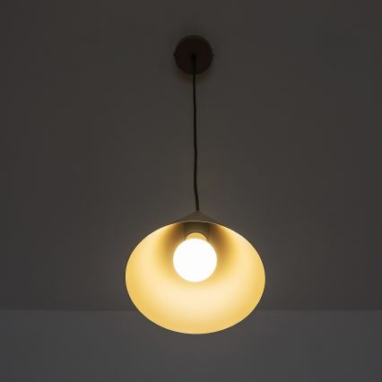 Hanglamp aan kabel ETNA II 1xE27/15W/230V Ø 18,5 cm beige