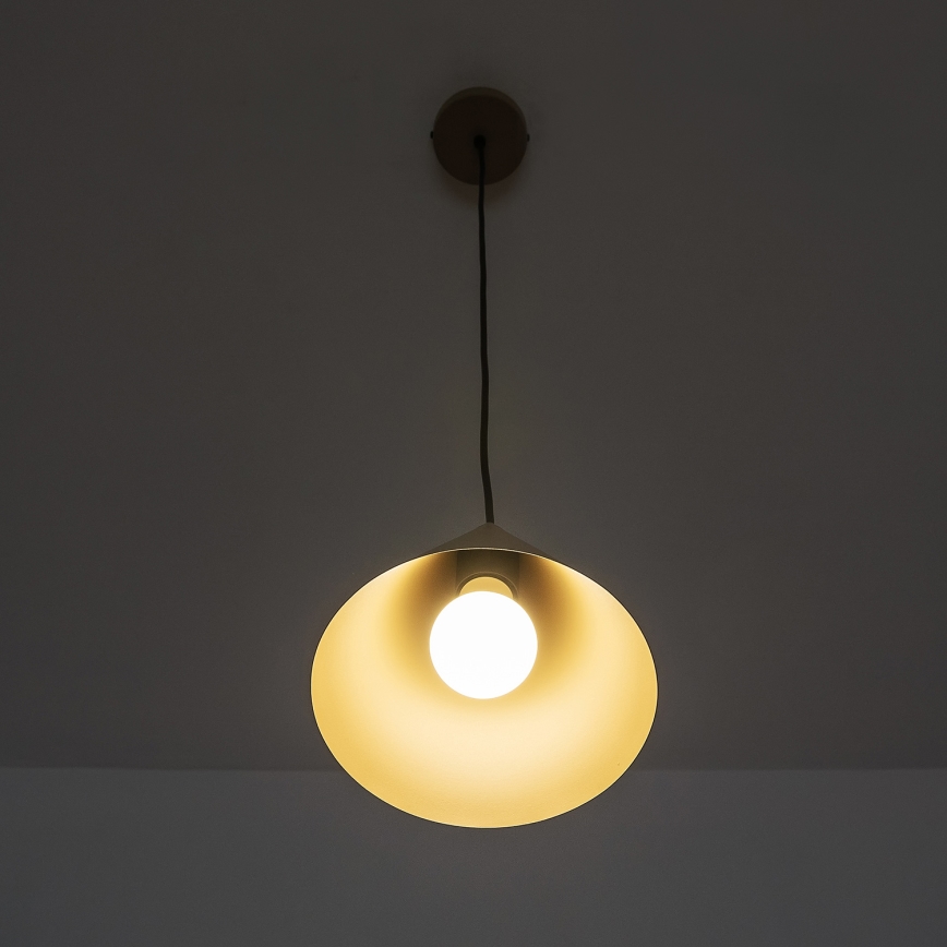 Hanglamp aan kabel ETNA II 1xE27/15W/230V Ø 18,5 cm beige