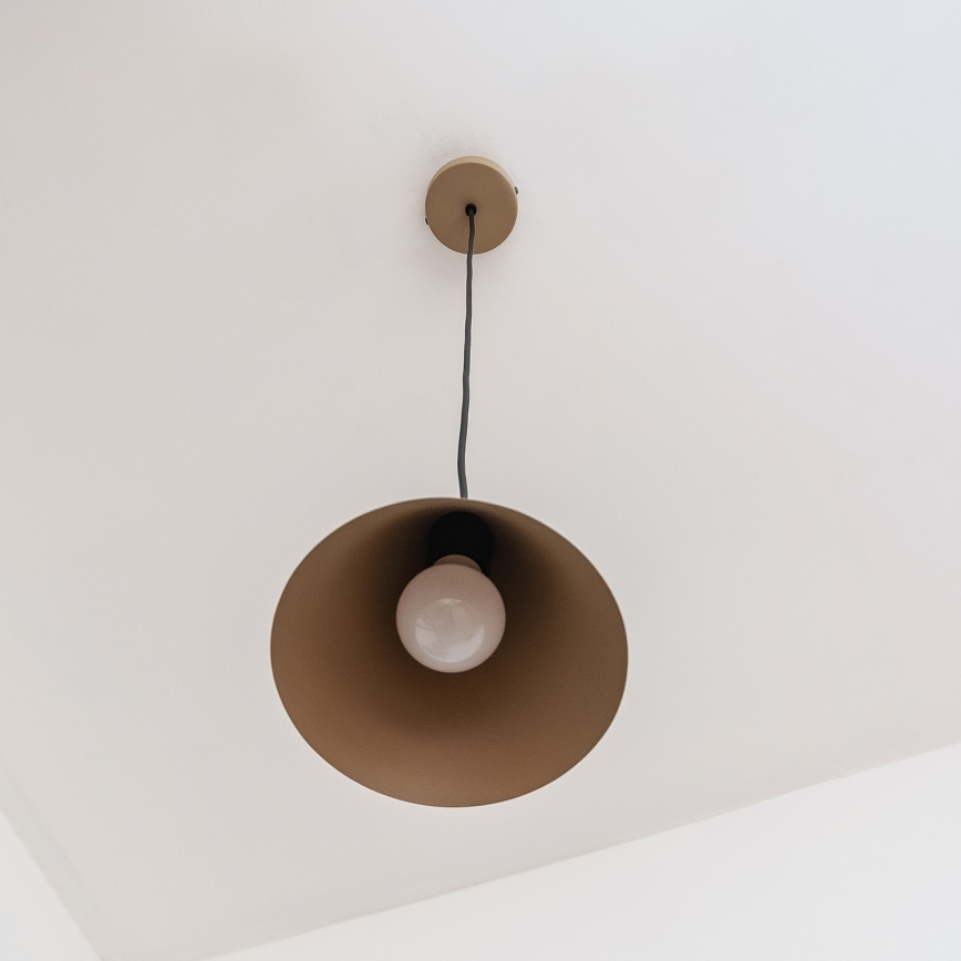 Hanglamp aan kabel ETNA II 1xE27/15W/230V Ø 18,5 cm beige