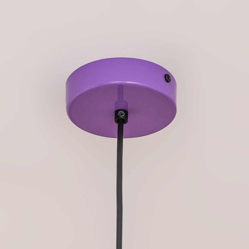 Hanglamp aan kabel ETNA II 1xE27/15W/230V Ø 18,5 cm paars