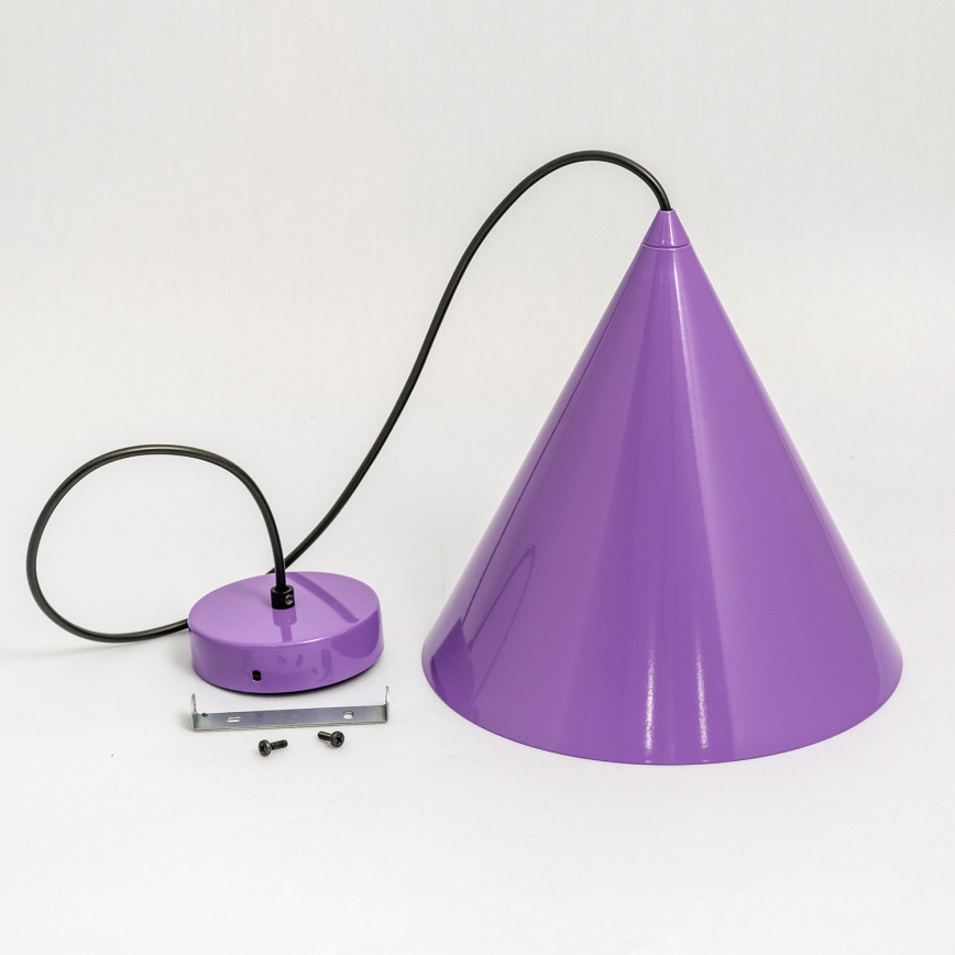 Hanglamp aan kabel ETNA II 1xE27/15W/230V Ø 18,5 cm paars