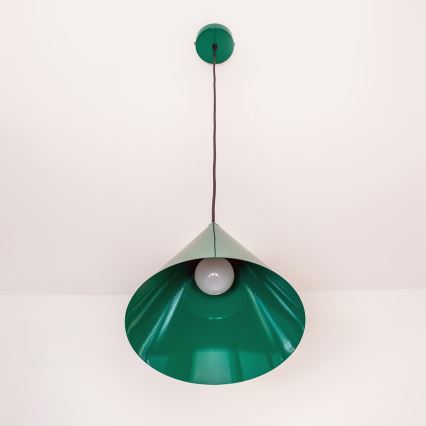 Hanglamp aan kabel ETNA II 1xE27/15W/230V Ø 25 cm groen