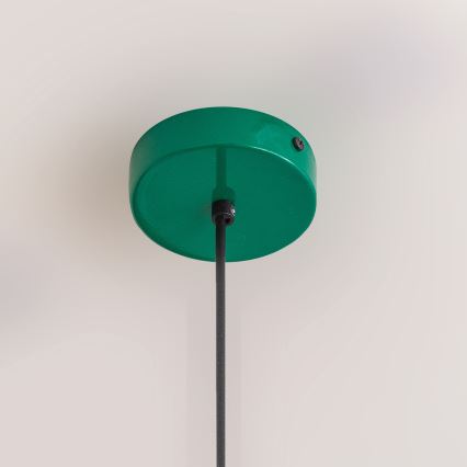 Hanglamp aan kabel ETNA II 1xE27/15W/230V Ø 25 cm groen