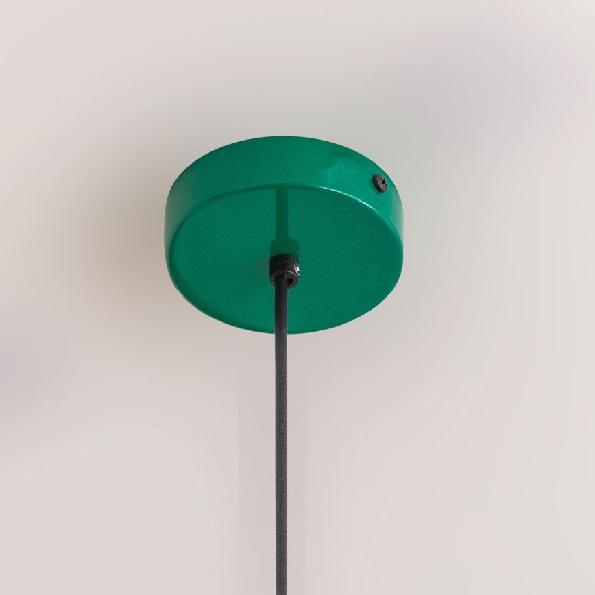 Hanglamp aan kabel ETNA II 1xE27/15W/230V Ø 25 cm groen