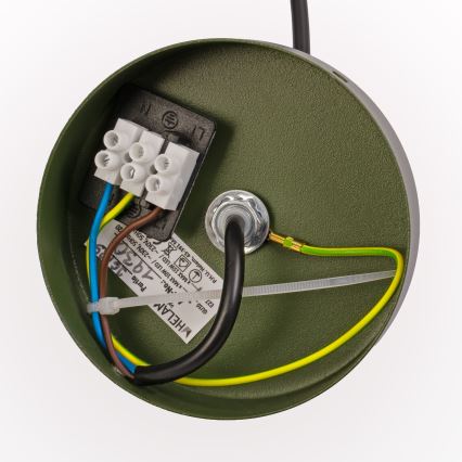 Hanglamp aan kabel ETNA II 1xE27/15W/230V Ø 25 cm groen