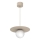 Hanglamp aan kabel FLAT 1xE27/15W/230V beige