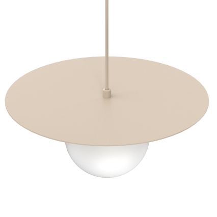 Hanglamp aan kabel FLAT 1xE27/15W/230V beige