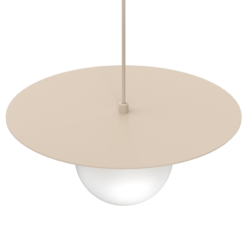 Hanglamp aan kabel FLAT 1xE27/15W/230V beige