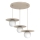 Hanglamp aan kabel FLAT 3xE27/15W/230V beige