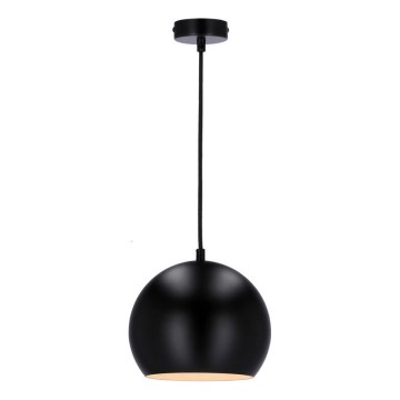 Hanglamp aan kabel FLEN 1xE27/40W/230V Ø 20 cm zwart