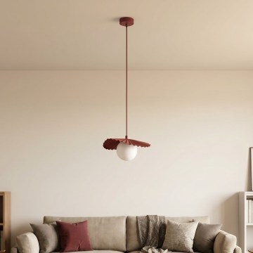 Hanglamp aan kabel FLORA 1xG9/8W/230V rood