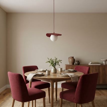 Hanglamp aan kabel FLORA 1xG9/8W/230V rood