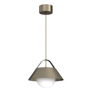 Hanglamp aan kabel FUNDA 1xE27/15W/230V bronskleurig