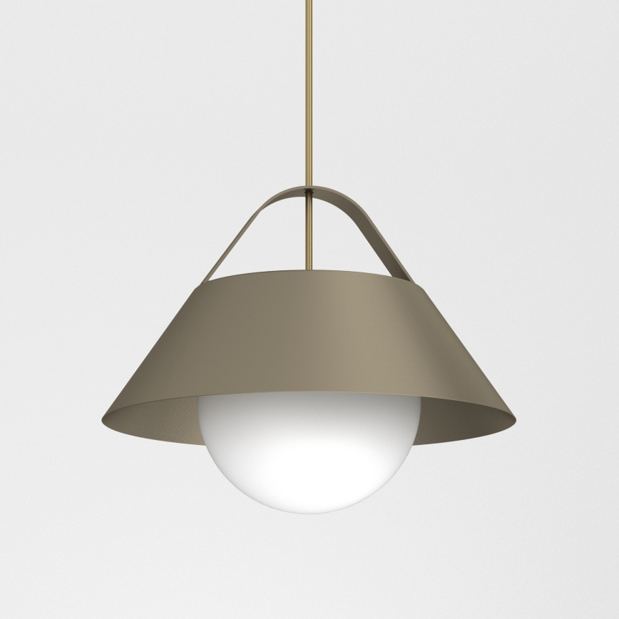 Hanglamp aan kabel FUNDA 1xE27/15W/230V bronskleurig