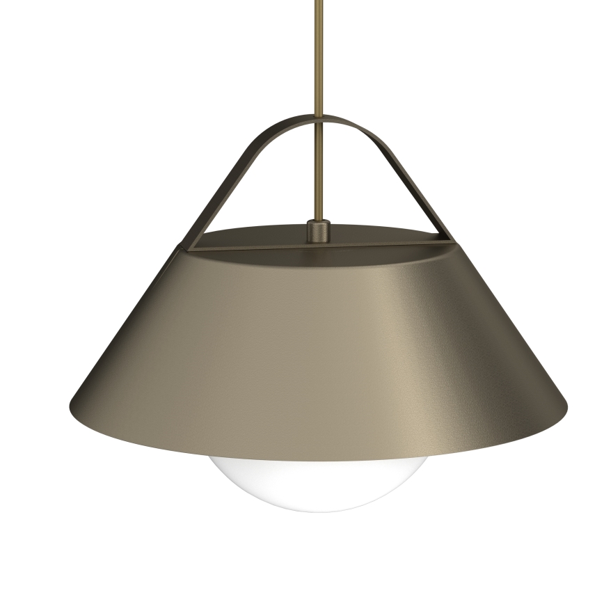Hanglamp aan kabel FUNDA 1xE27/15W/230V bronskleurig