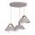 Hanglamp aan kabel FUNDA 3xE27/15W/230V crème