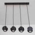 Hanglamp aan kabel GAMBIT 4xGU10/10W/230V zwart