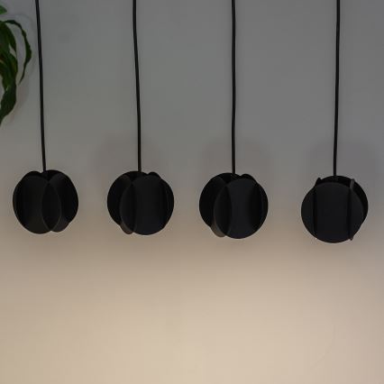 Hanglamp aan kabel GAMBIT 4xGU10/10W/230V zwart