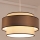 Hanglamp aan kabel GRACE 1xE27/60W/230V Ø 40 cm crème/grijs