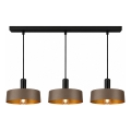 Hanglamp aan kabel HAKI 3xE27/60W/230V bruin/zwart