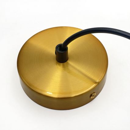 Hanglamp aan kabel HECTOR 1xE27/15W/230V wit/messing Ø 25 cm