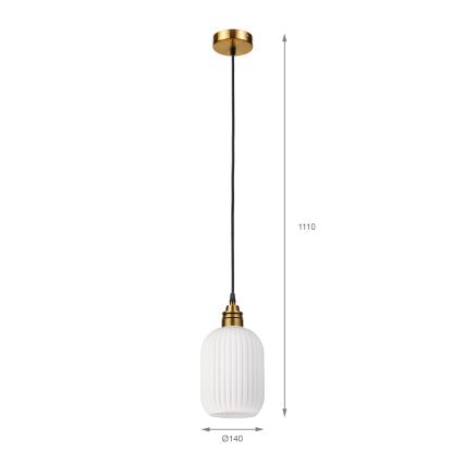 Hanglamp aan kabel HECTOR 1xE27/15W/230V Ø 14 cm
