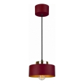 Hanglamp aan kabel IGNIA 1xE27/60W/230V bordeaux/goud
