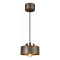Hanglamp aan kabel IGNIA 1xE27/60W/230V bruin/goud