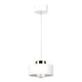 Hanglamp aan kabel IGNIA 1xE27/60W/230V wit/goud