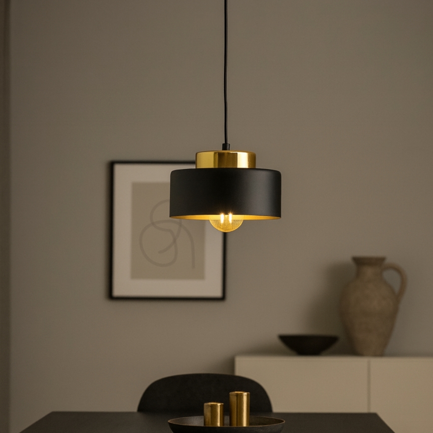 Hanglamp aan kabel IGNIA 1xE27/60W/230V zwart