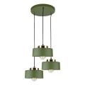 Hanglamp aan kabel IGNIA 3xE27/60W/230V groen