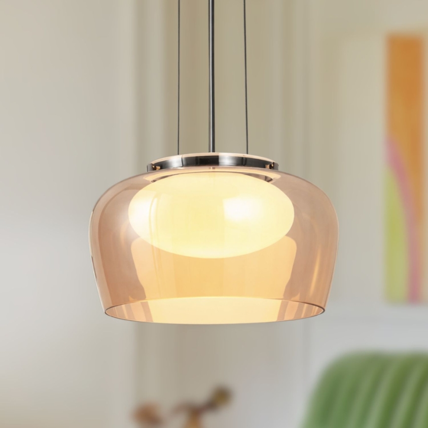 Hanglamp aan kabel INSIEME 1xGX53/10W/230V pr. 35 cm rookbeige