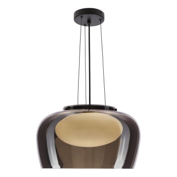 Hanglamp aan kabel INSIEME 1xGX53/10W/230V Ø 38 cm rookzwart