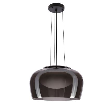 Hanglamp aan kabel INSIEME 1xGX53/10W/230V Ø 38 cm rookzwart