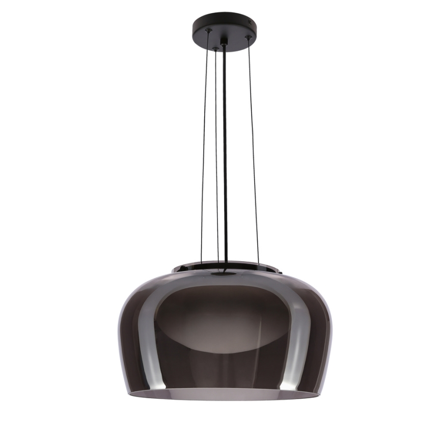 Hanglamp aan kabel INSIEME 1xGX53/10W/230V Ø 38 cm rookzwart