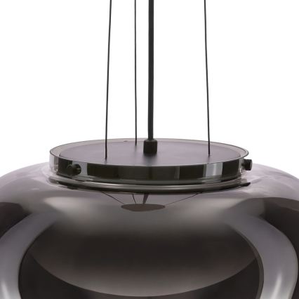 Hanglamp aan kabel INSIEME 1xGX53/10W/230V Ø 38 cm rookzwart