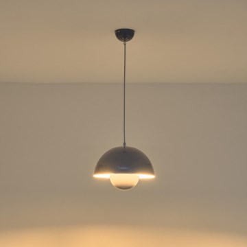 Hanglamp aan kabel JARDEN 1xE27/15W/230V grijs