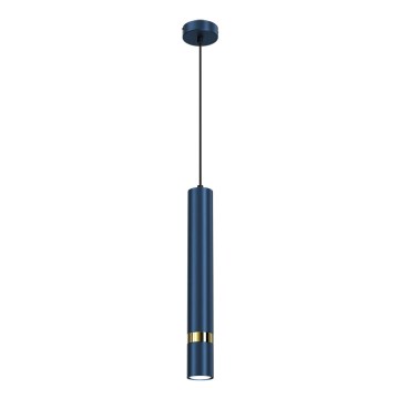 Hanglamp aan kabel JOKER 1xGU10/25W/230V blauw/goud