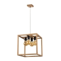 Hanglamp aan kabel KAGO 4xE27/60W/230V eiken
