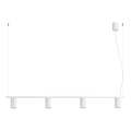 Hanglamp aan kabel KARBON 4xGU10/10W/230V wit