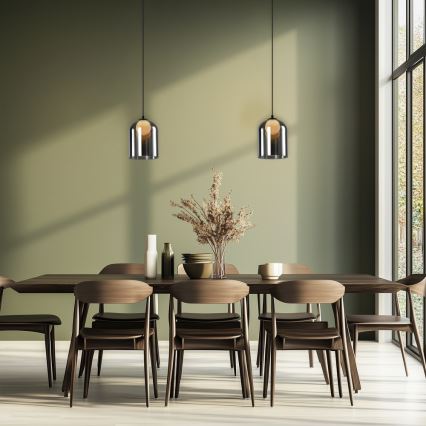 Hanglamp aan kabel KLEA 1xG9/15W/230V rookzwart