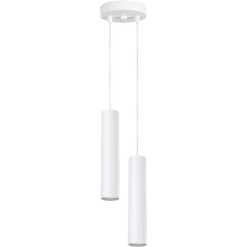 Hanglamp aan kabel LAGOS 2xGU10/10W/230V wit