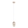 Hanglamp aan kabel LARSO 1xE27/15W/230V wit/beige