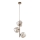 Hanglamp aan kabel LAVA 3xG9/8W/230V beige/rookkleurig beige