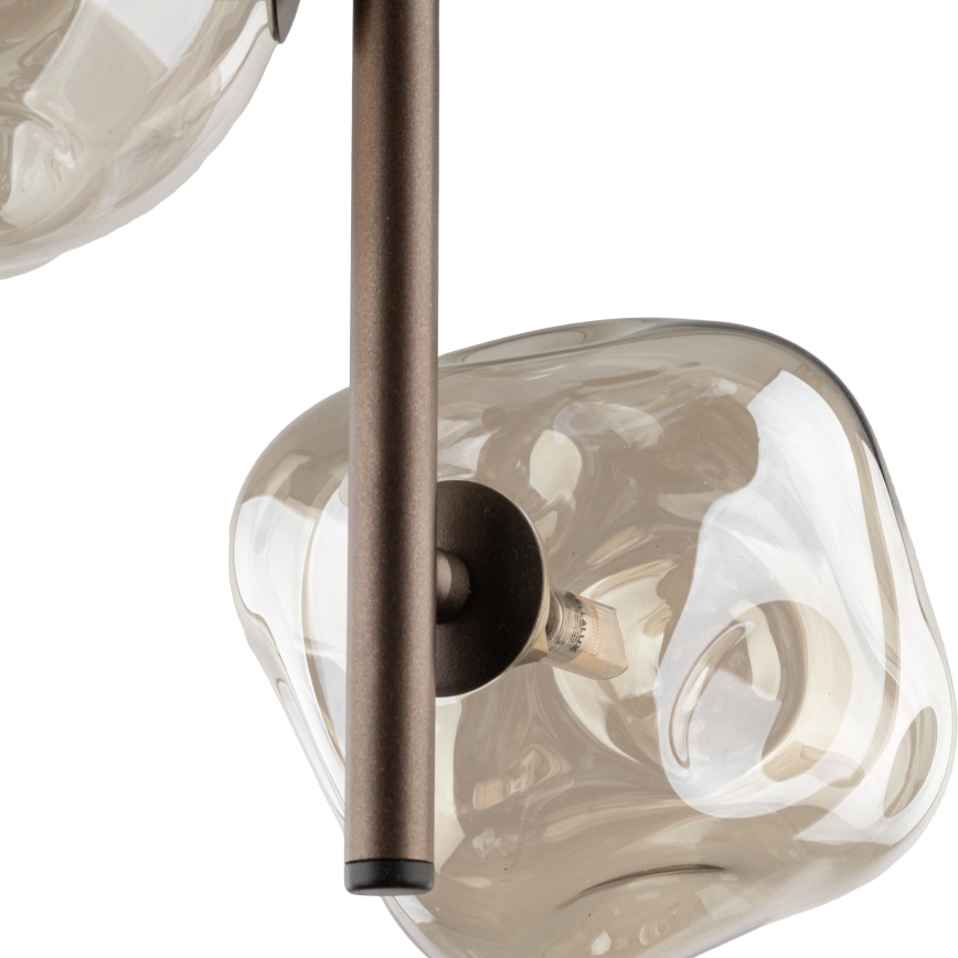 Hanglamp aan kabel LAVA 3xG9/8W/230V brons/gerookt beige