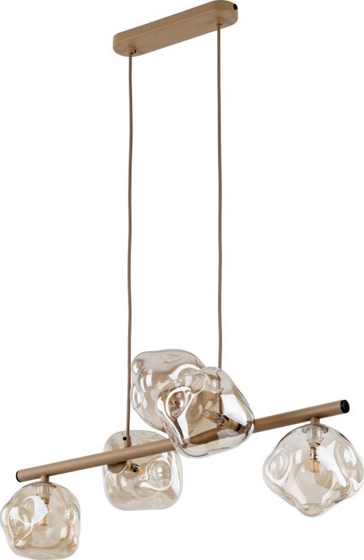Hanglamp aan kabel LAVA 5xG9/8W/230V beige/gerookt beige