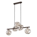Hanglamp aan kabel LAVA 5xG9/8W/230V brons/rookbeige