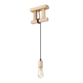 Hanglamp aan kabel LEON 1xE27/60W/230V beukenhout