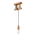 Hanglamp aan kabel LEON 1xE27/60W/230V beukenhout